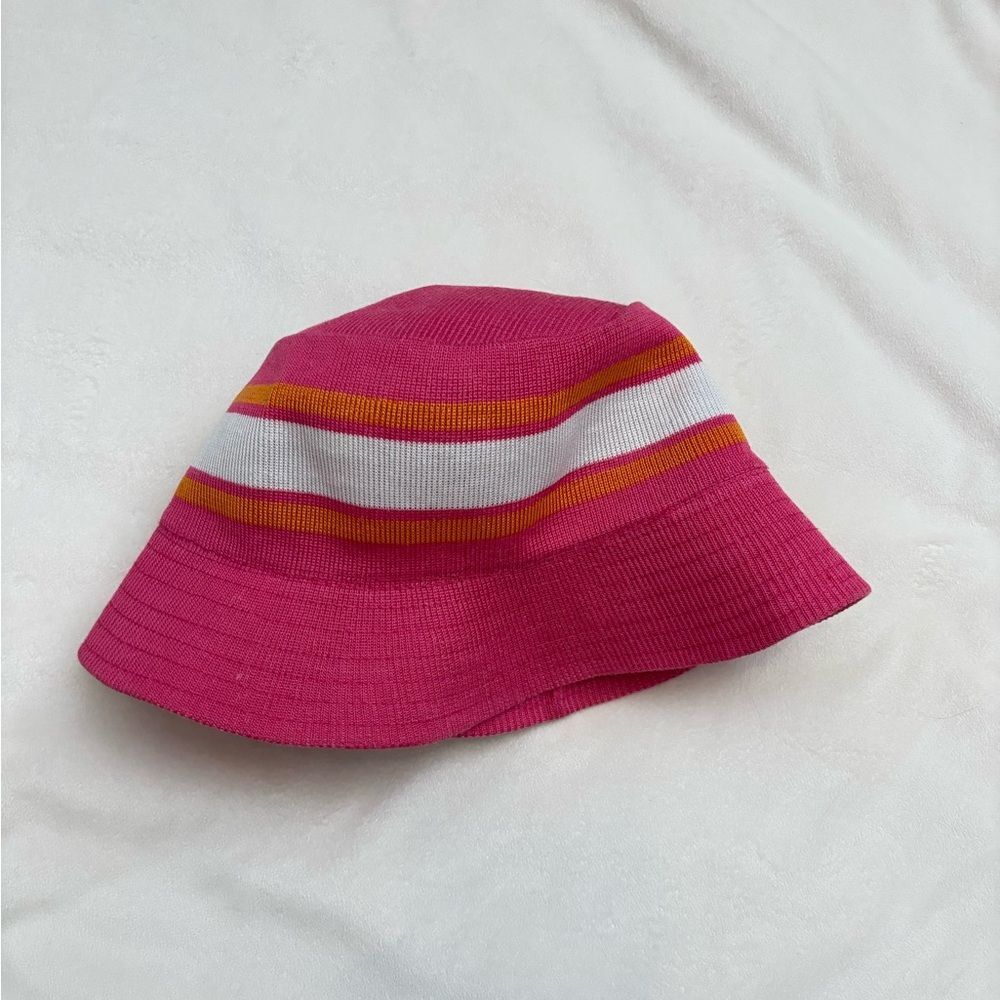 Target Pink Striped Fabric Bucket Hat